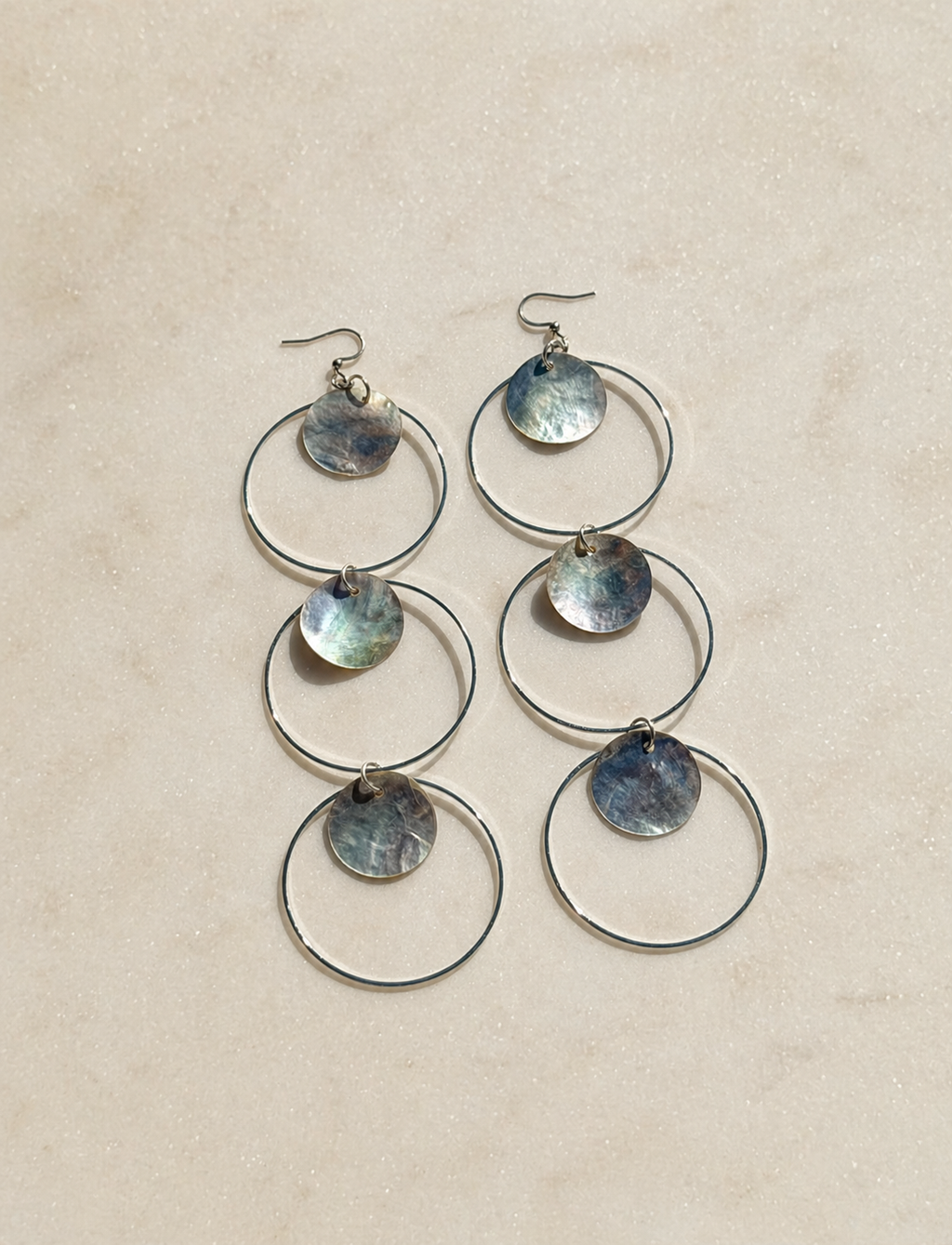 Triple Trouble Earrings - Silver