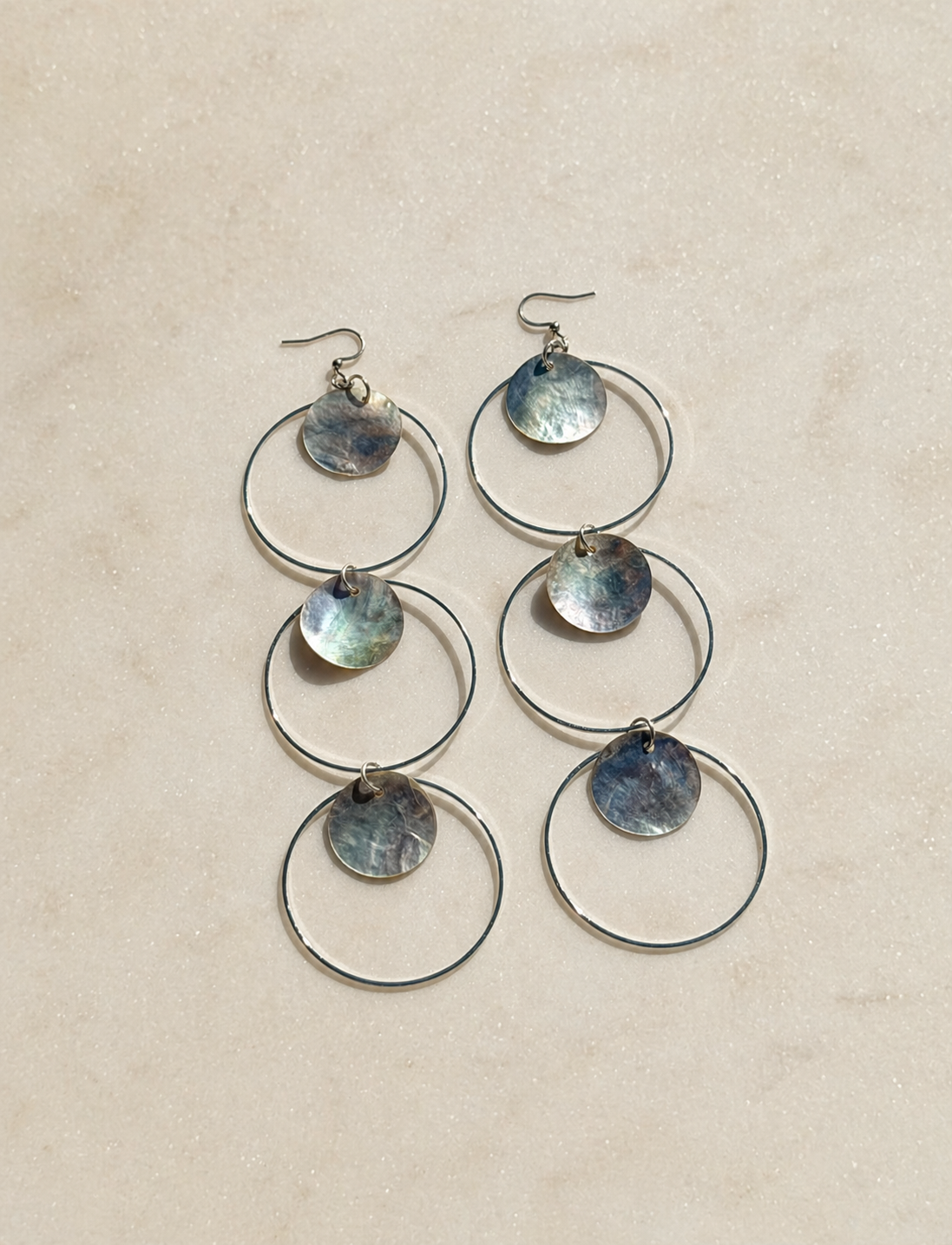 Triple Trouble Earrings - Silver