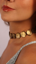 Pearl Bead Necklace - Golden Brown