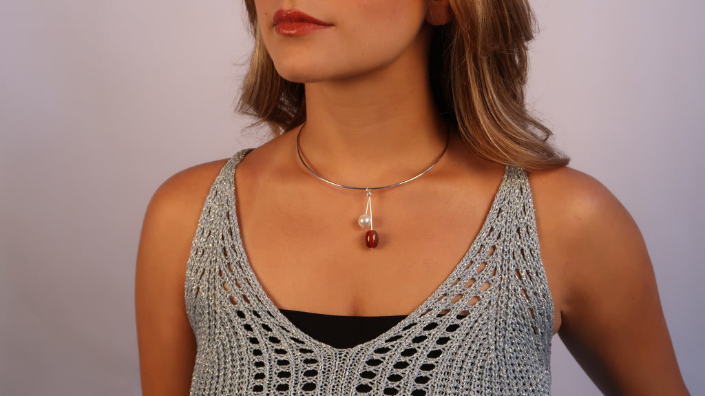 Perla Necklace - Silver
