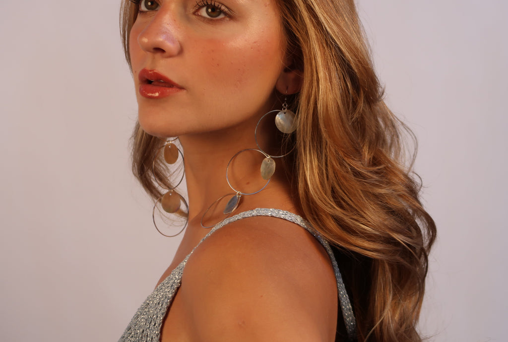Triple Trouble Earrings - Silver
