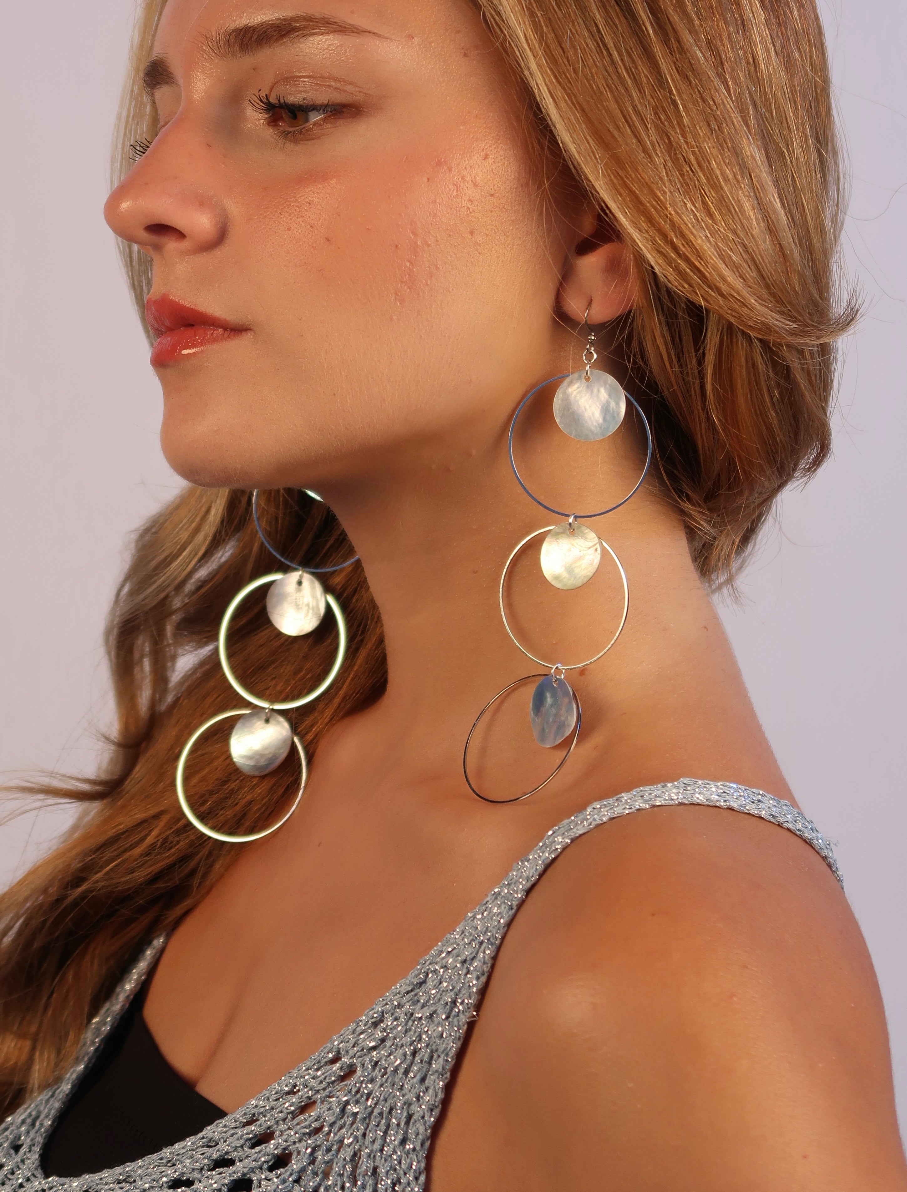 Triple Trouble Earrings - Silver