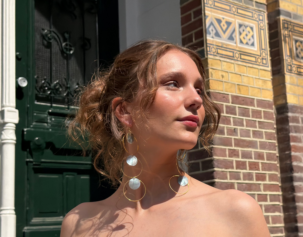 Triple Trouble Earrings - Gold