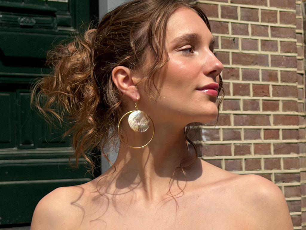 Tide Hoop Earrings - Gold