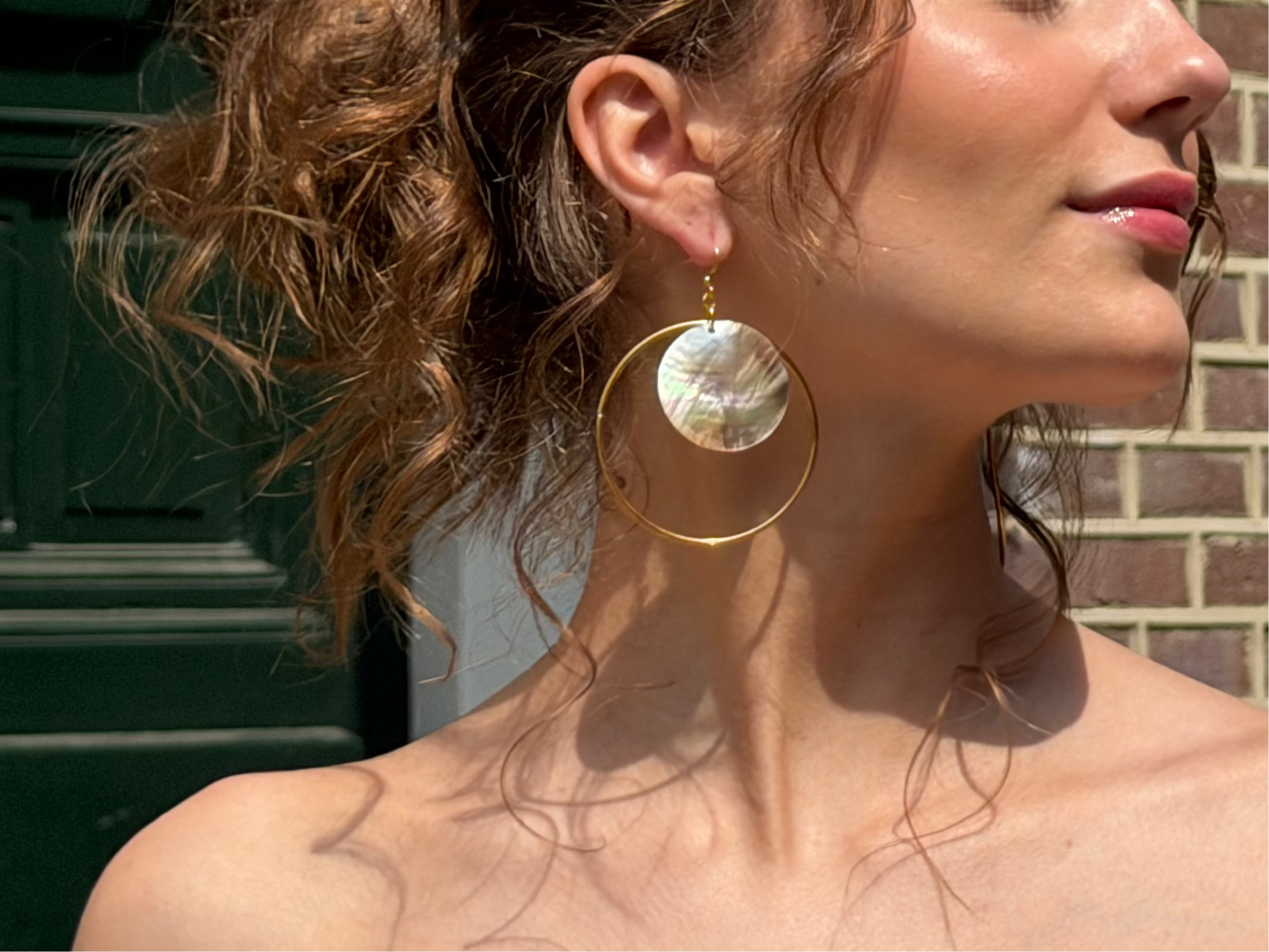 Tide Hoop Earrings - Gold