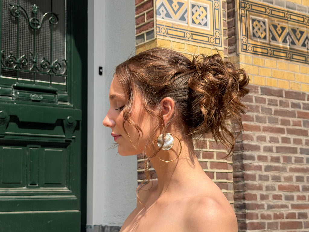 Tide Hoop Earrings - Gold