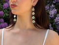 Shell Drop Earrings - Silver