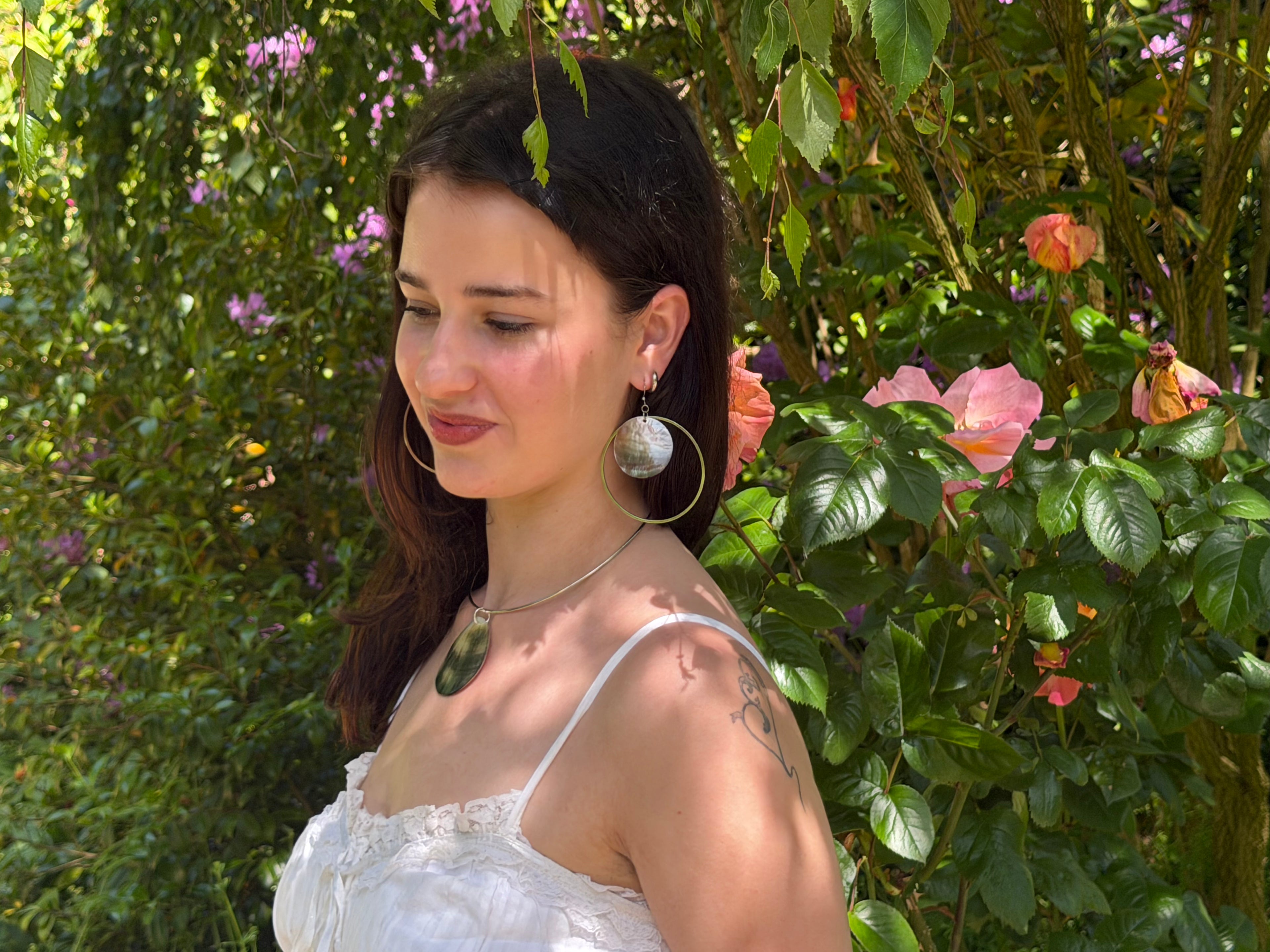 Tide Hoop Earrings - Silver
