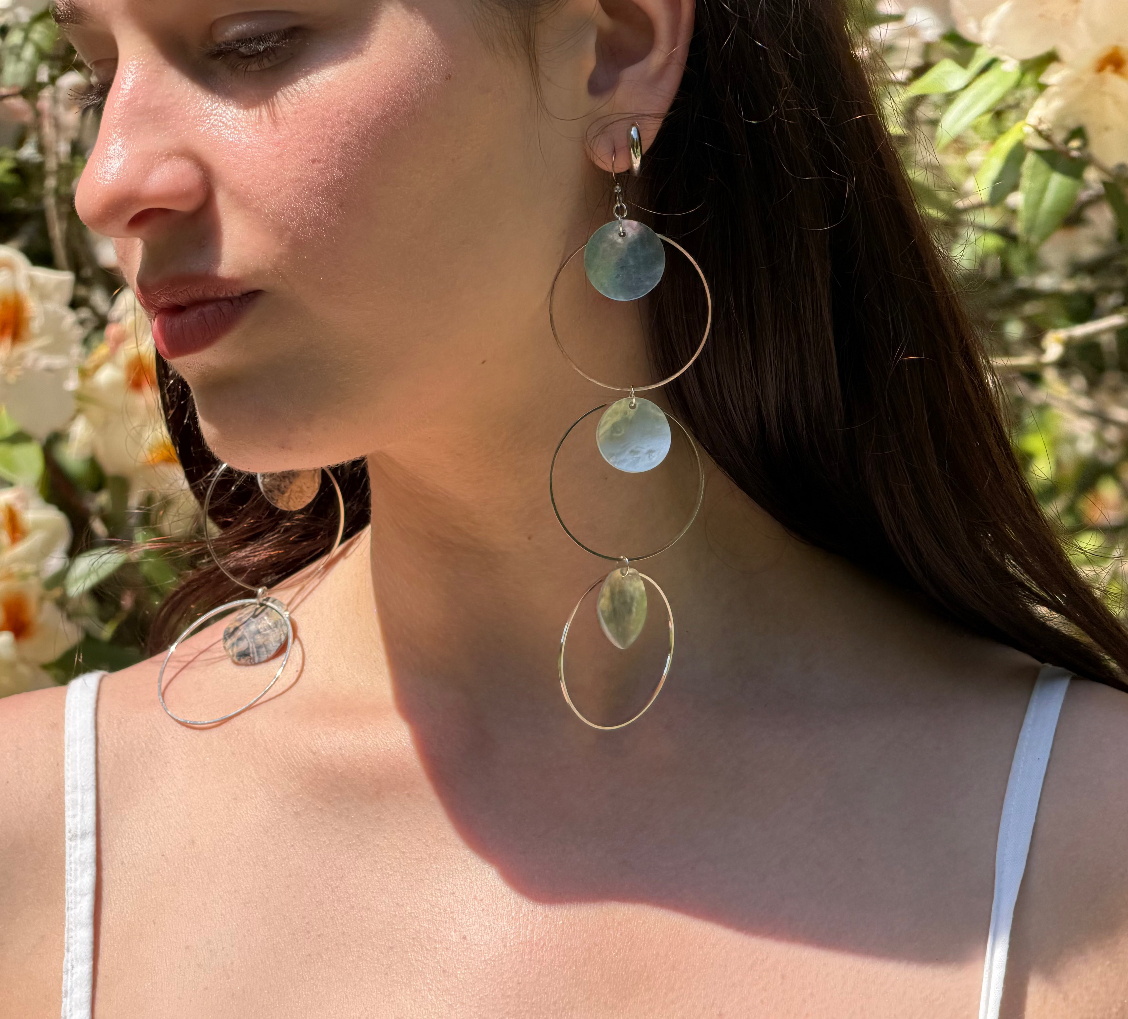 Triple Trouble Earrings - Silver