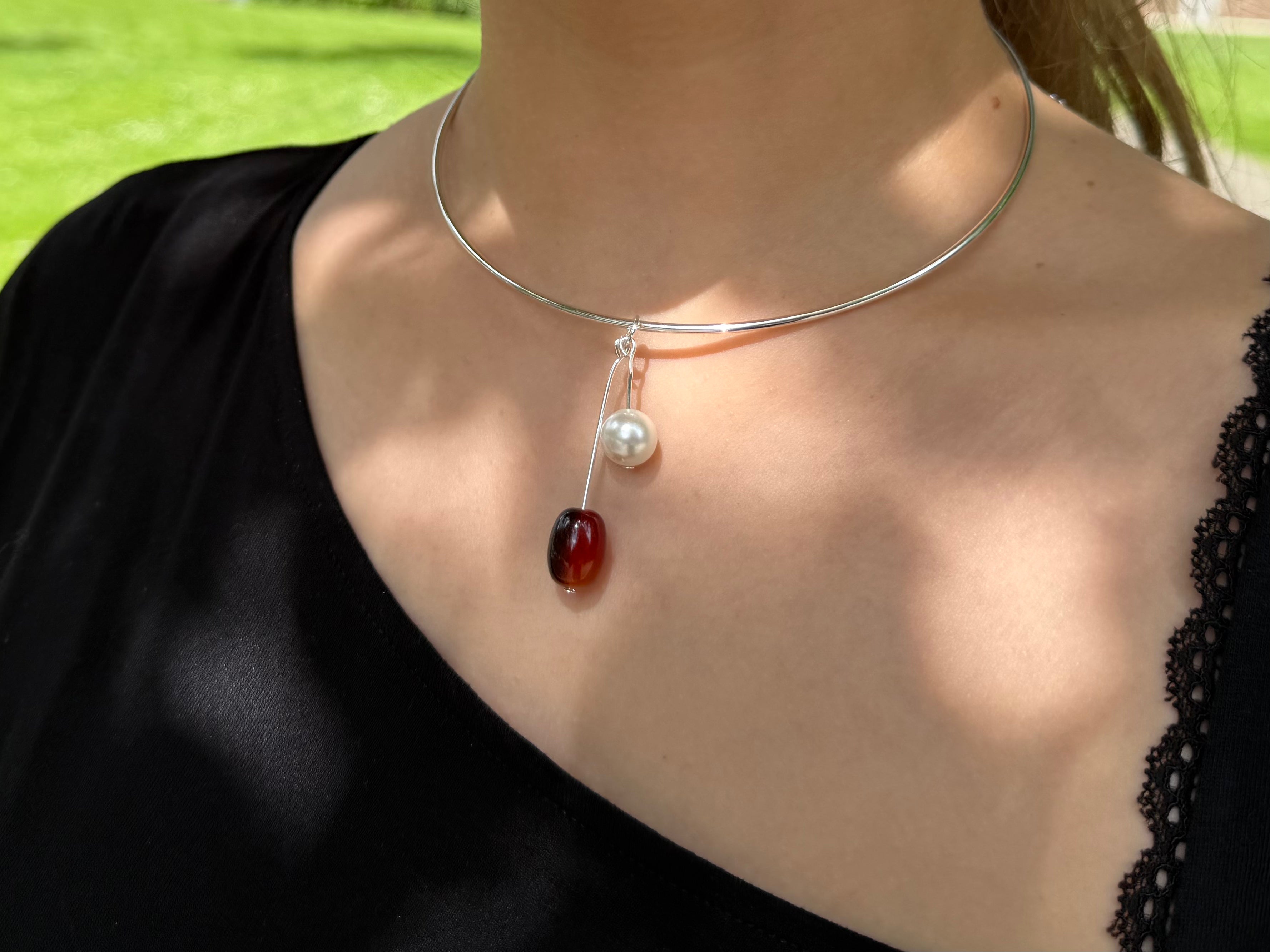 Perla Necklace - Silver