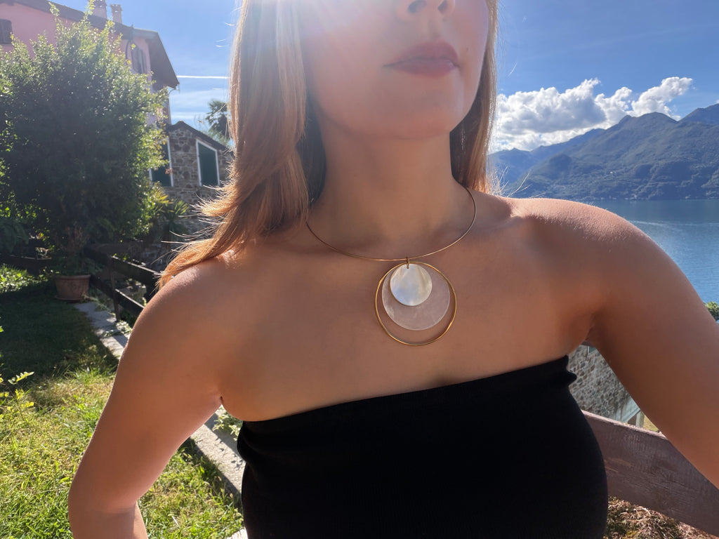 Bold Coastal Loop Necklace - Gold