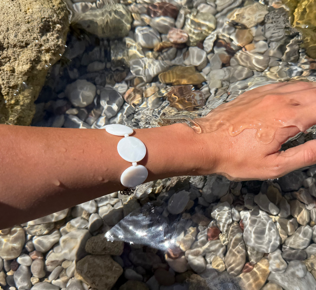 Pearl Bead Bracelet - White/Cream