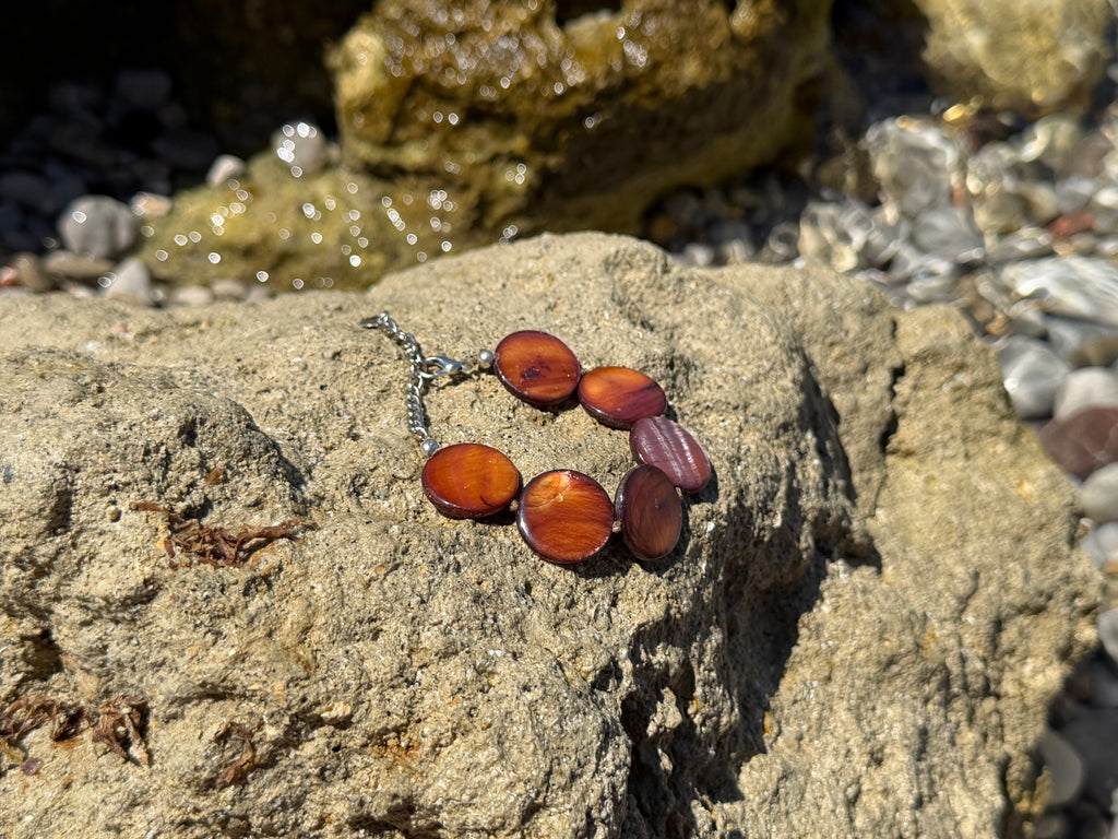 Pearl Bead Bracelet - Earth Brown
