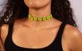 Pearl Bead Necklace - Apple Green