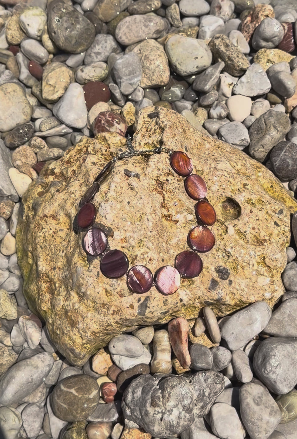 Pearl Bead Necklace - Earth Brown