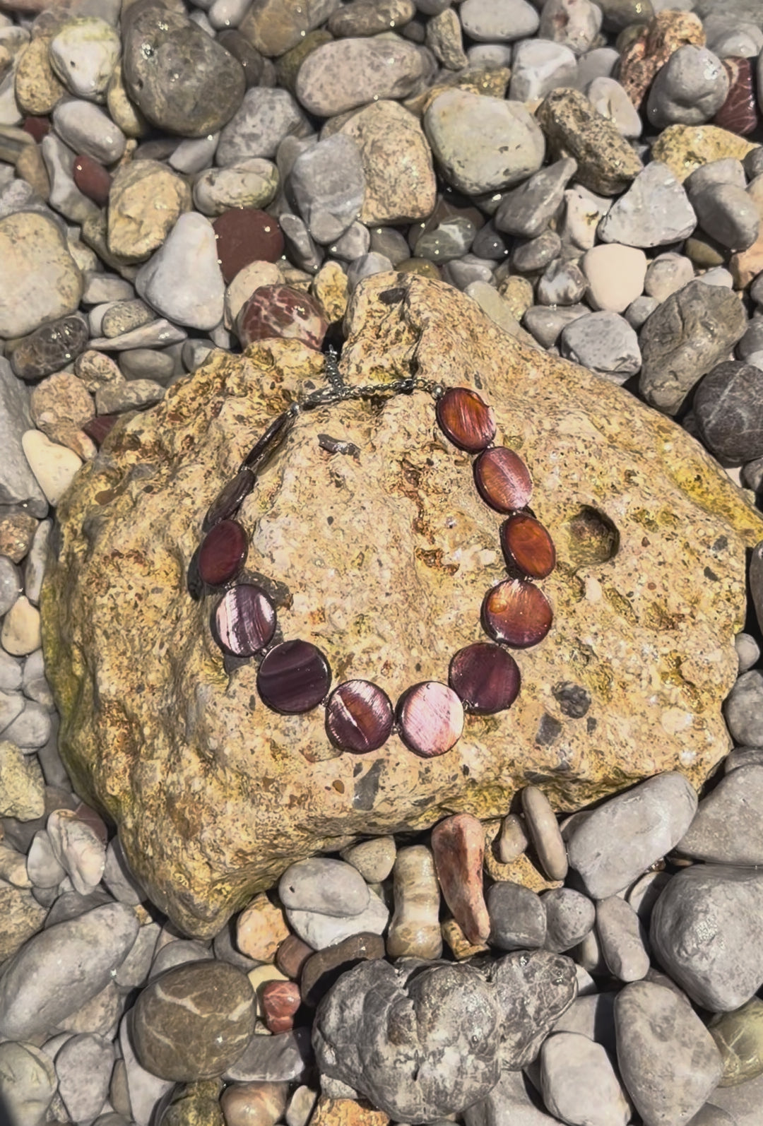 Pearl Bead Necklace - Earth Brown